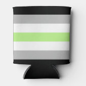 Agender Pride Flag Dosenkühler (Vorderseite)