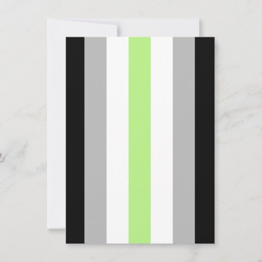 Agender Pride Flag Feiertagskarte (Vorderseite)