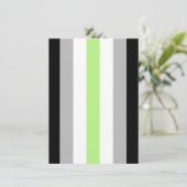 Agender Pride Flag Feiertagskarte (Stehend Vorderseite)