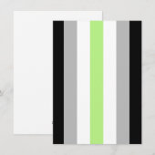 Agender Pride Flag Feiertagskarte (Vorne/Hinten)