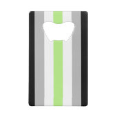 Agender Pride Flag Geldbeutel Flaschenöffner (Rückseite)