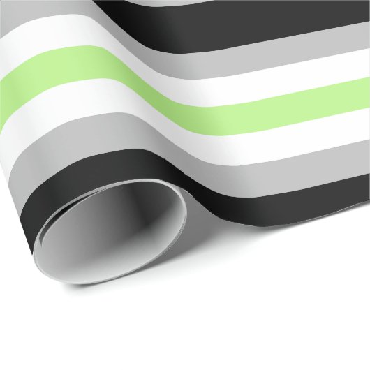 Agender Pride Flag Geschenkpapier (Rolleneckpunkt)