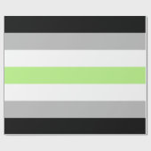 Agender Pride Flag Geschenkpapier (Flach)