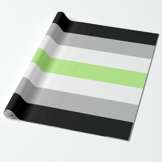 Agender Pride Flag Geschenkpapier (Ungerollt)