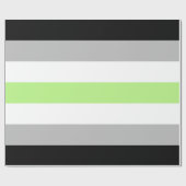 Agender Pride Flag Geschenkpapier (Flach)