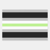 Agender Pride Flag Geschenkpapier Set (Vorderseite)
