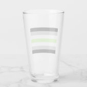 Agender Pride Flag Glas (Rückseite)