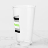 Agender Pride Flag Glas (Links)