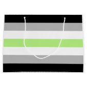 Agender Pride Flag Große Geschenktüte (Vorderseite)