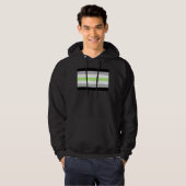 Agender Pride Flag Hoodie (Vorne ganz)
