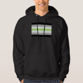 Agender Pride Flag Hoodie (Vorderseite)