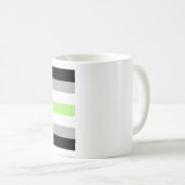 Agender Pride Flag Kaffeetasse (VorderseiteRechts)