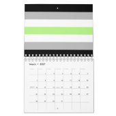 Agender Pride Flag Kalender (Mär 2027)