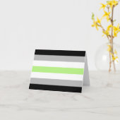 Agender Pride Flag Karte (Gelbe Blume)
