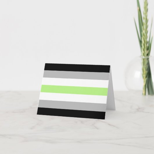 Agender Pride Flag Karte (Vorderseite)