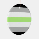Agender Pride Flag Keramik Ornament (Rechts)