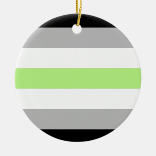 Agender Pride Flag Keramik Ornament (Vorne)