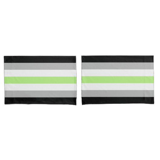 Agender Pride Flag Kissenbezug (Vorderseite-Set)