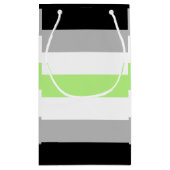 Agender Pride Flag Kleine Geschenktüte (Rückseite)