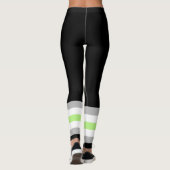 Agender Pride Flag Leggings (Rückseite)