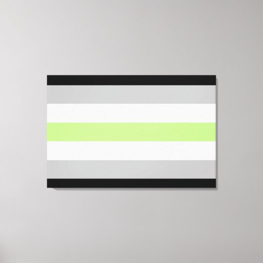 Agender Pride Flag Leinwanddruck (Vorderseite)