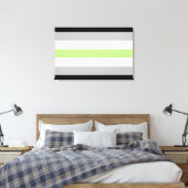 Agender Pride Flag Leinwanddruck (Insitu (Schlafzimmer))