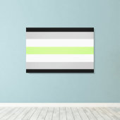 Agender Pride Flag Leinwanddruck (Insitu (Holzboden))
