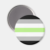 Agender Pride Flag Magnet (Vorderseite/Rückseite)