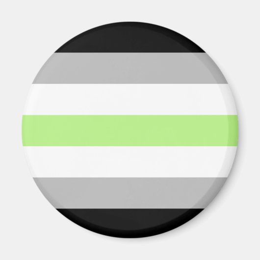 Agender Pride Flag Magnet (Vorne)