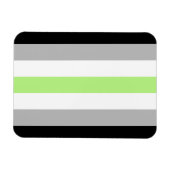 Agender Pride Flag Magnet (Horizontal)
