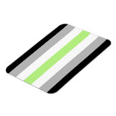 Agender Pride Flag Magnet (Linke Seite)