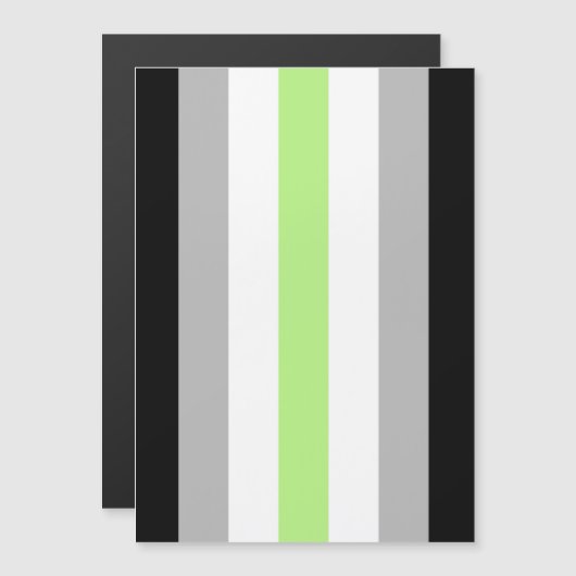 Agender Pride Flag Magneteinladung (Vorne/Hinten)