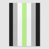 Agender Pride Flag Magneteinladung (Vorderseite)