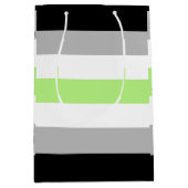 Agender Pride Flag Mittlere Geschenktüte (Vorderseite)