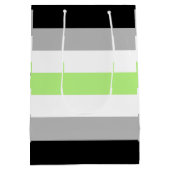 Agender Pride Flag Mittlere Geschenktüte (Rückseite)