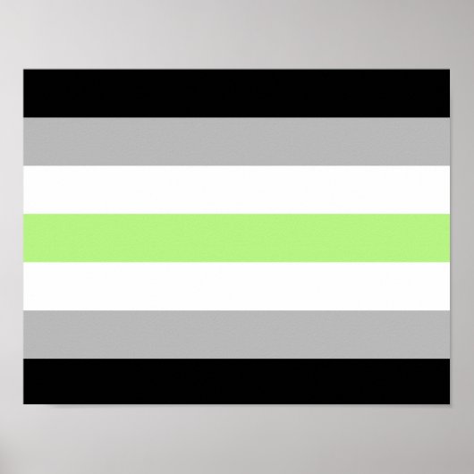Agender Pride Flag Poster (Vorne)