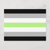 Agender Pride Flag Postkarte (Vorderseite)
