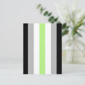 Agender Pride Flag Postkarte (Stehend Vorderseite)
