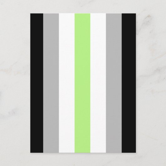 Agender Pride Flag Postkarte (Vorderseite)