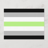 Agender Pride Flag Postkarte (Vorderseite)