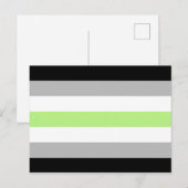 Agender Pride Flag Postkarte (Vorne/Hinten)
