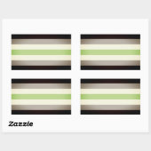 Agender Pride Flag Rechteckiger Aufkleber (Blatt)