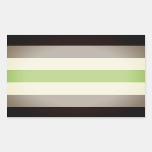 Agender Pride Flag Rechteckiger Aufkleber (Vorderseite)