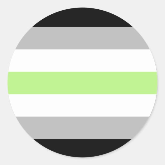 Agender Pride Flag Runder Aufkleber (Vorderseite)