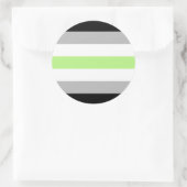Agender Pride Flag Runder Aufkleber (Tasche)