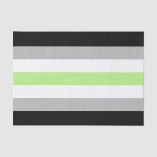 Agender Pride Flag Seidenpapier (Vorderseite)