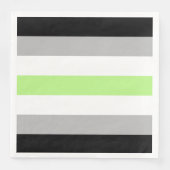 Agender Pride Flag Serviette (Vorderseite)