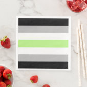 Agender Pride Flag Serviette (Beispiel)