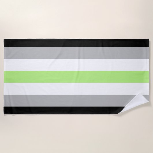 Agender Pride Flag Strandtuch (Vorderseite)