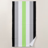 Agender Pride Flag Strandtuch (Vorderseite)